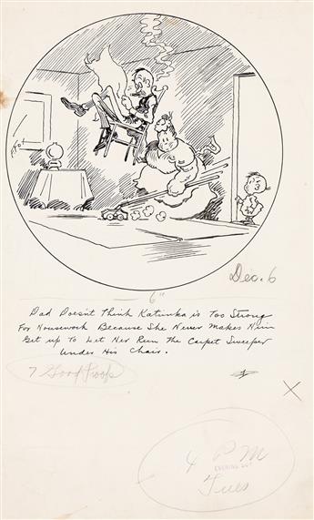 FONTAINE FOX (1884 - 1964) "Dad doesn't think Katrinka is too strong for housework."